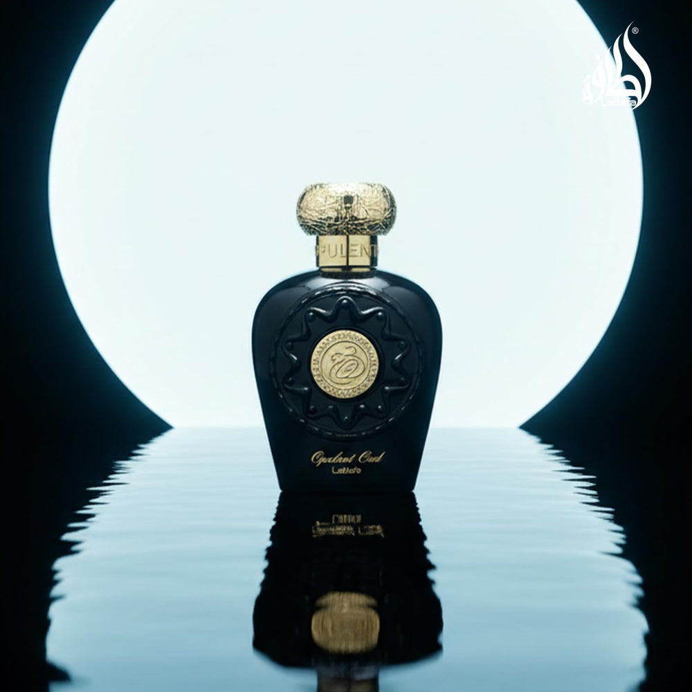 Lattafa Opulent Oud woodsy-base; long-lasting depth for evenings