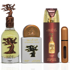 Lattafa Pride Eternal Oud gift box, ready for gifting.