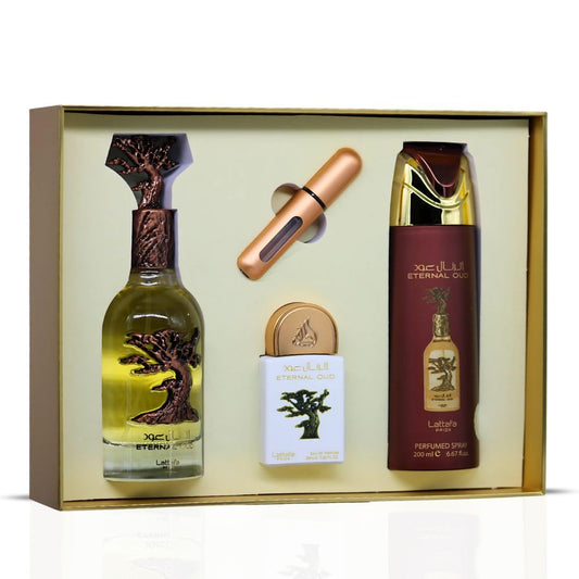Lattafa Pride Eternal Oud perfumed spray 200ml, ideal for long-lasting wear.