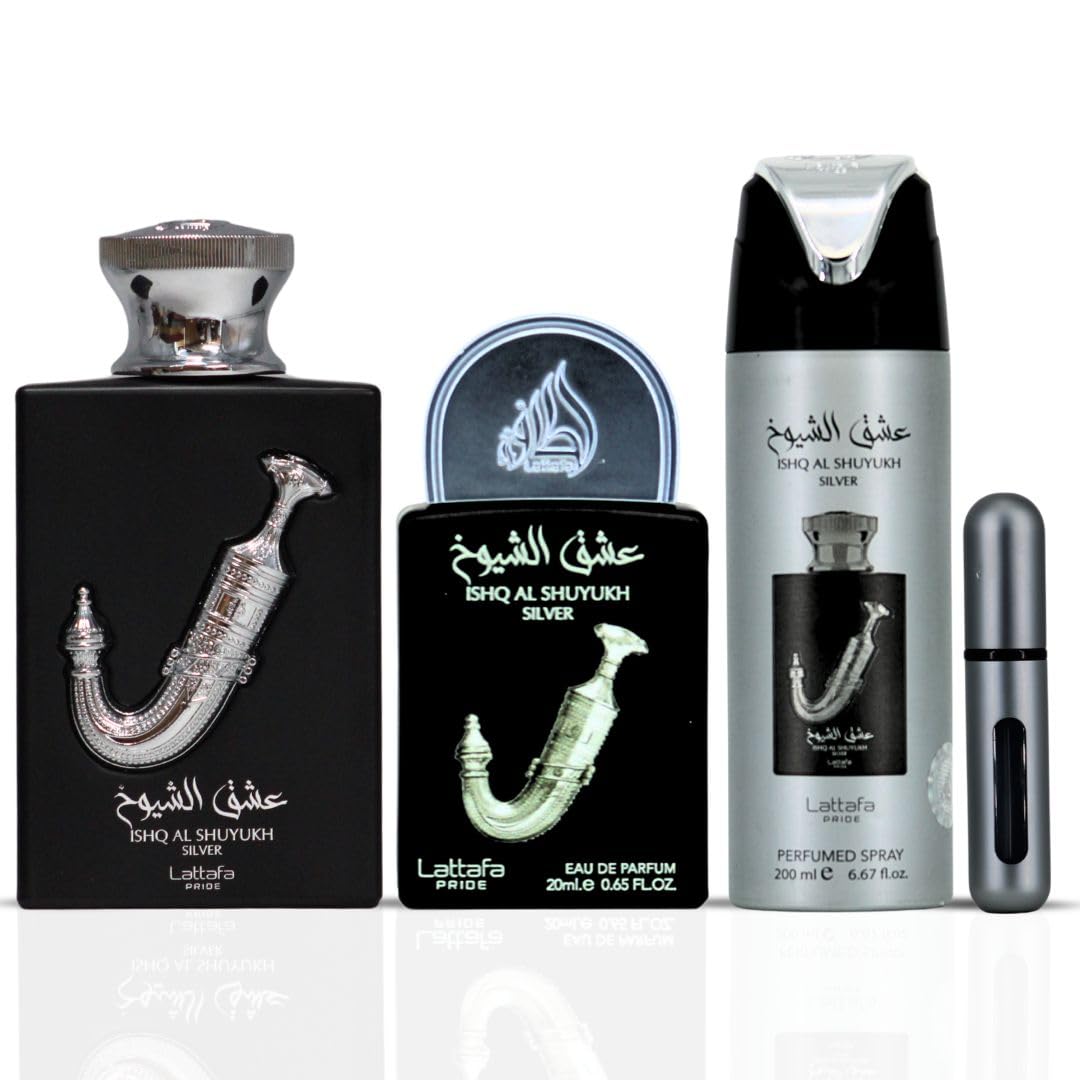 Lattafa atomizer included for easy on-the-go touch-ups.