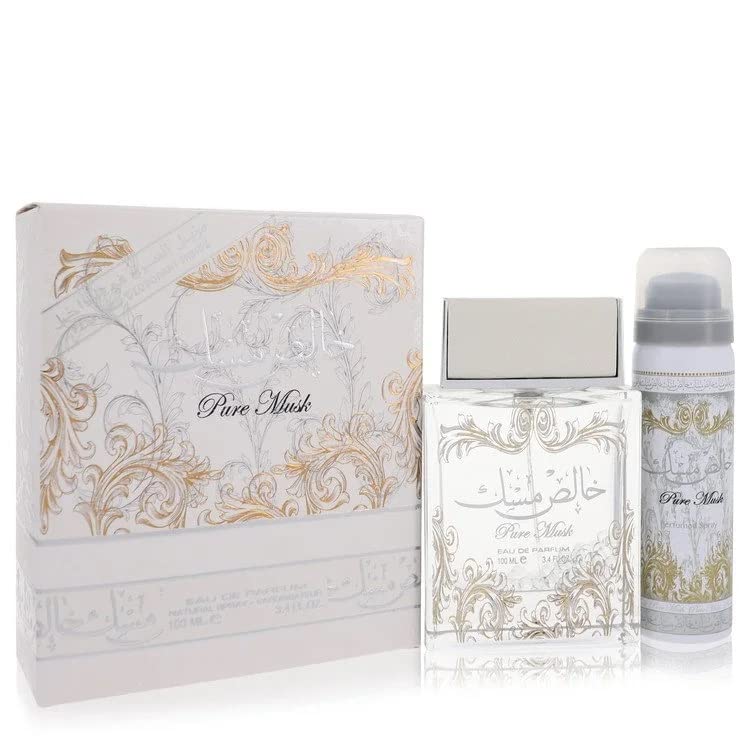 Lattafa Pure Musk long-lasting fragrance suitable for all-day presence.