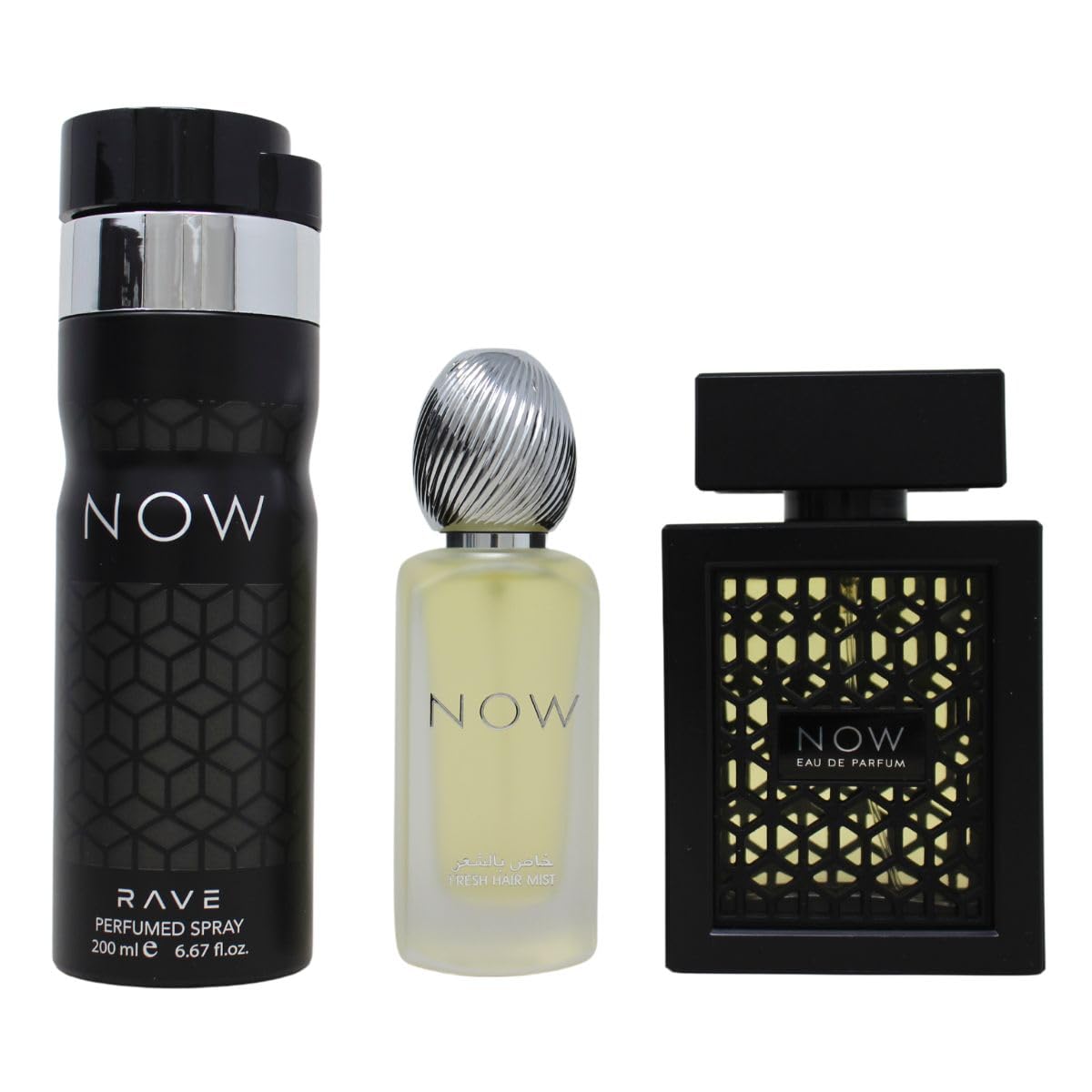 Lattafa Rave Now hair mist, light fragrance touch for grooming.