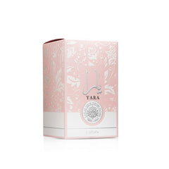 Lattafa Yara orchid heliotrope center evokes tropical sweetness for elegant wear.