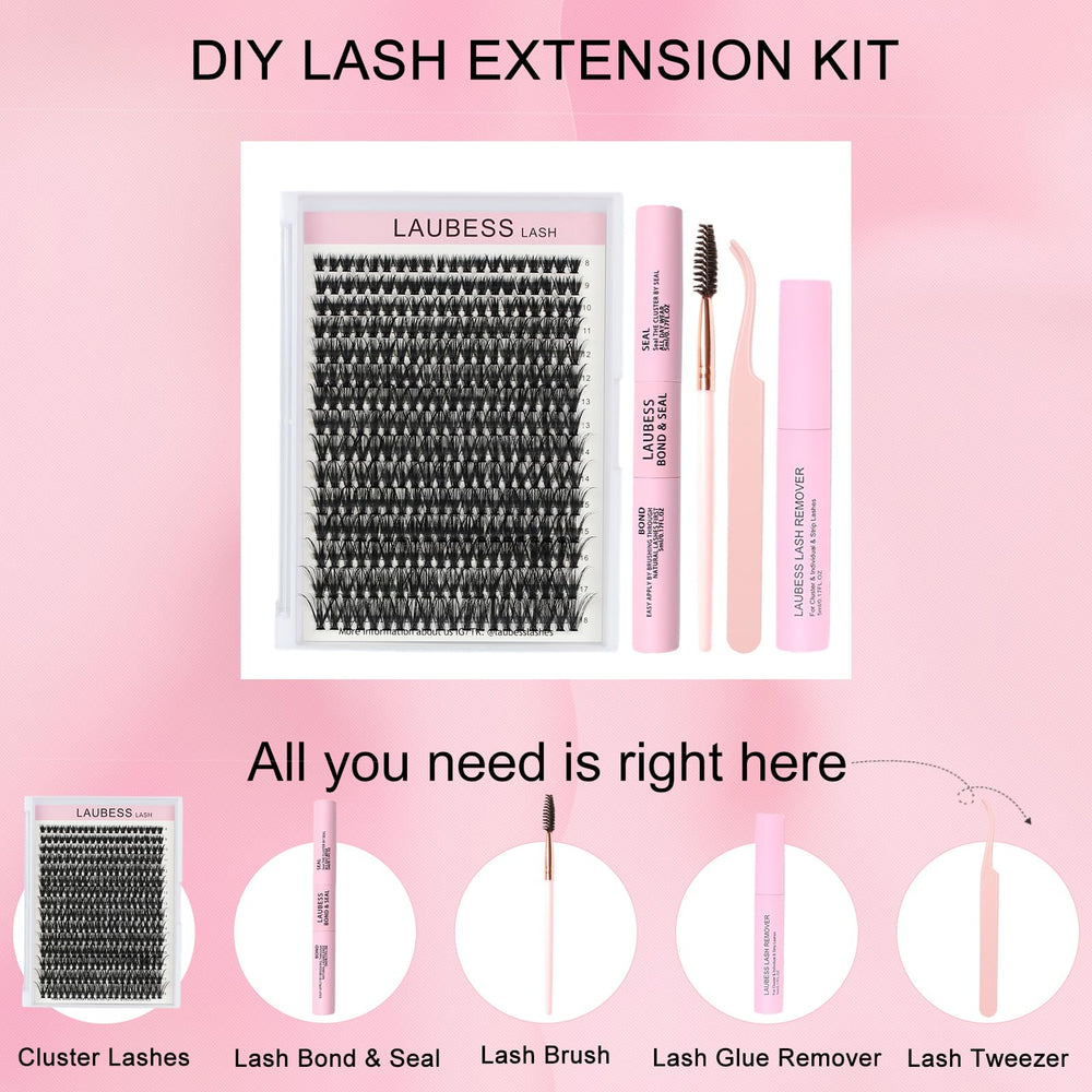 LAUBESS LASH bond and seal dual-side visual for even glue application and stronger hold