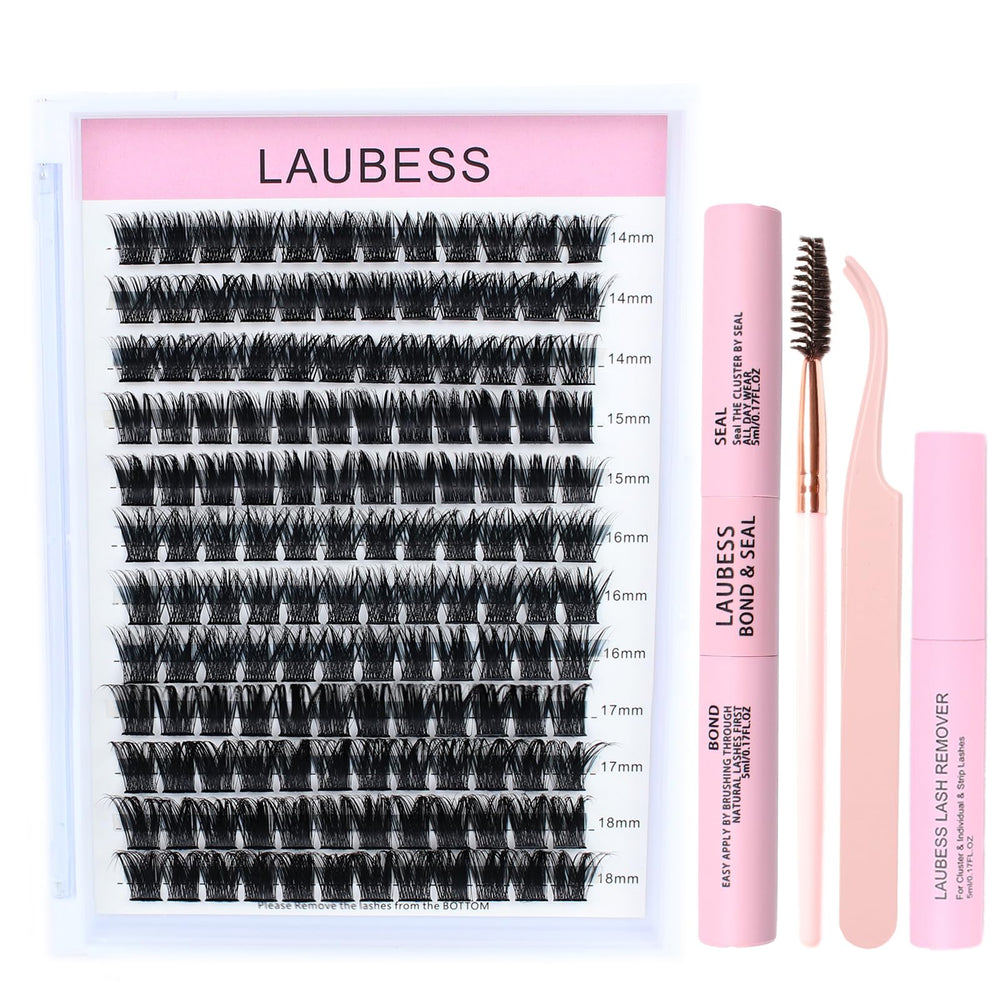LAUBESS Lash Clusters Kit box ready for beginner DIY lash extensions.