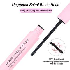 LAUBESS LASH remover with spiral wand simplifies safe lash removal.