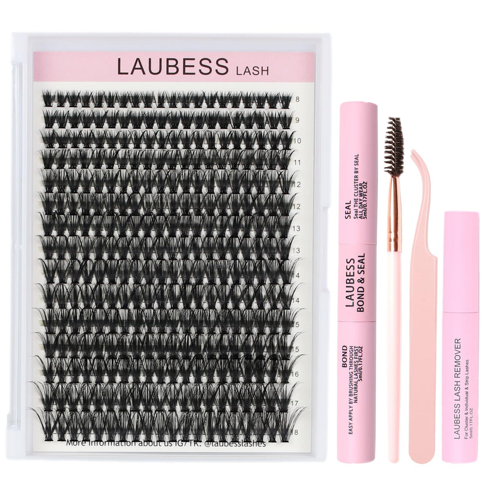 LAUBESS LASH lash clusters 300pcs visual for at-home DIY lash extensions