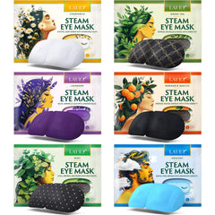 Lauer Cosmetic heated eye steam mask lavender scent comforts tired eyes and eases puffiness