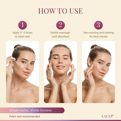 Lauer Cosmetic peptide complex closeup emphasizes wrinkle-targeting and texture improvement.