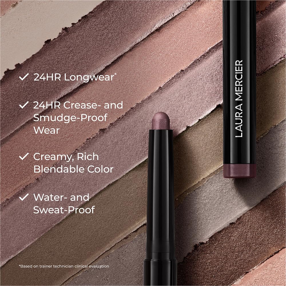 Swatch demonstrating glide-on application and quick blend.