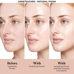 Laura Mercier Pure Canvas Primer cream texture closeup for smooth base