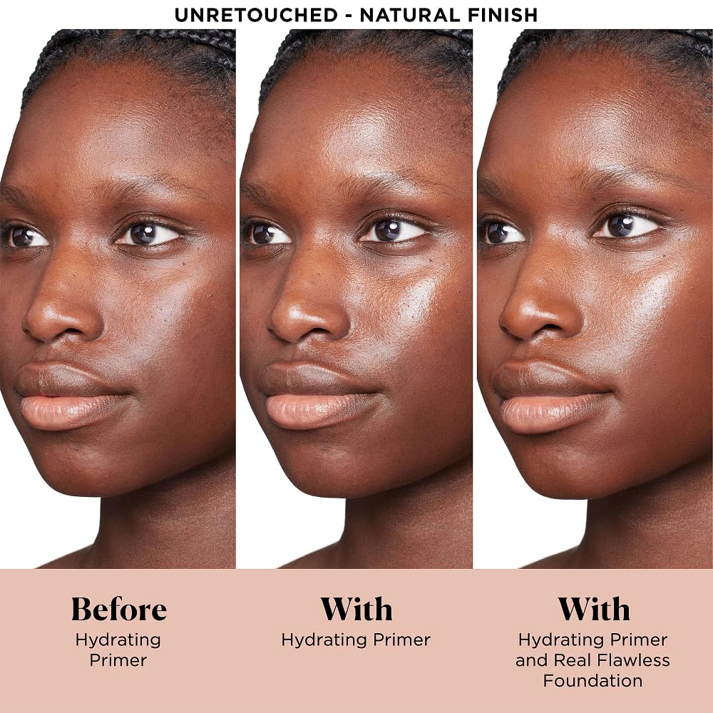 Laura Mercier Pure Canvas Primer rose extracts closeup shows moisturization
