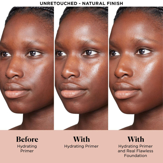 Laura Mercier Pure Canvas Primer with rose extracts for deeper moisture and softness.