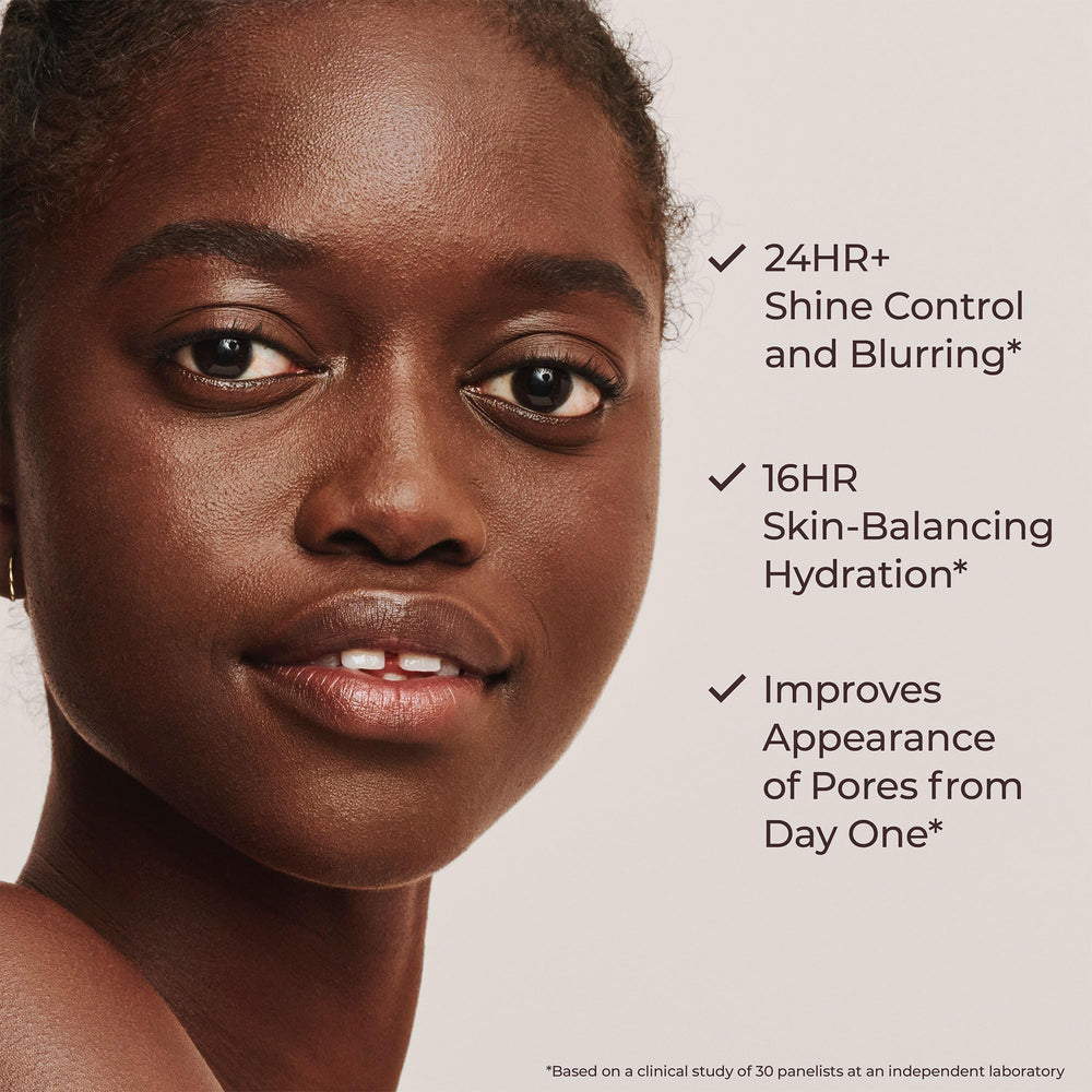 Laura Mercier tinted moisturizer swatch on arm reveals even tone and pore blur.