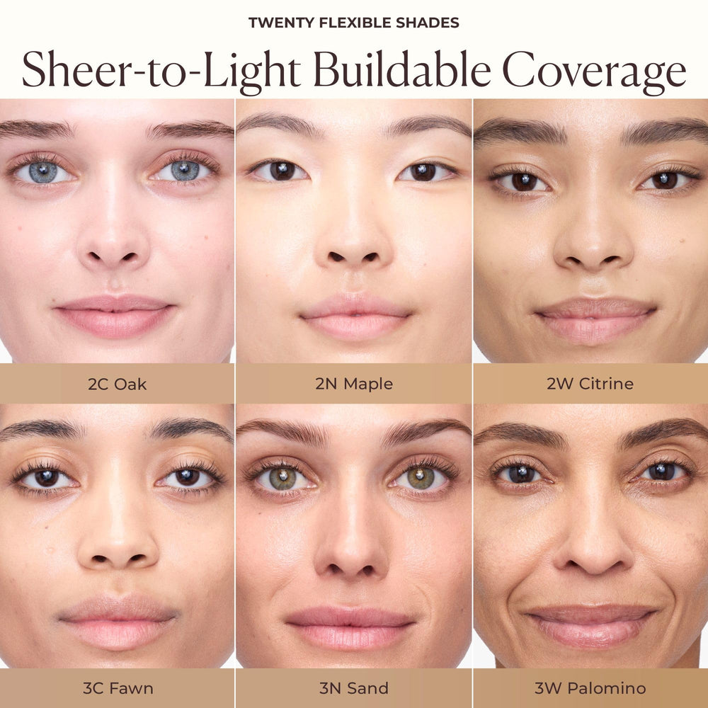 Laura Mercier Tinted Moisturizer Natural Dewy finish on skin with dewy radiance