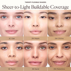 Laura Mercier Tinted Moisturizer Natural Dewy finish on skin with dewy radiance