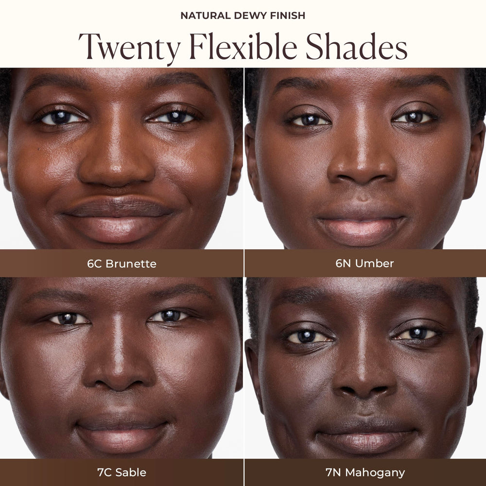 Application tips image demonstrating easy layering with Laura Mercier moisturizer.