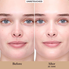 Laura Mercier tinted moisturizer swatch on forearm illustrating buildable coverage