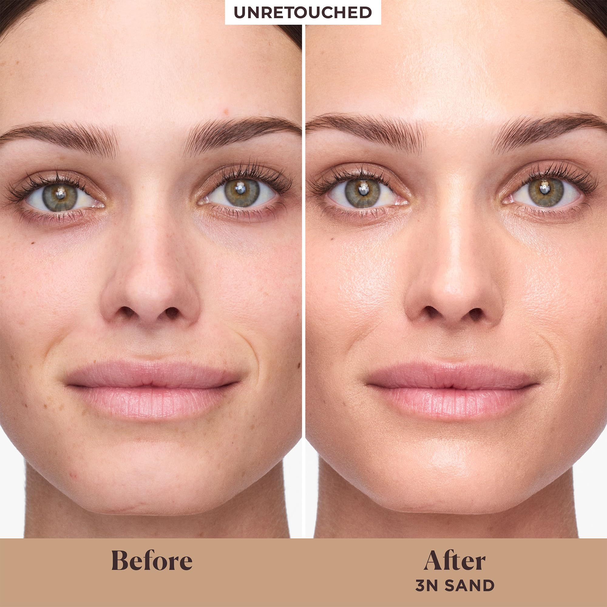 Laura Mercier tinted moisturizer being applied for sheer to light coverage.