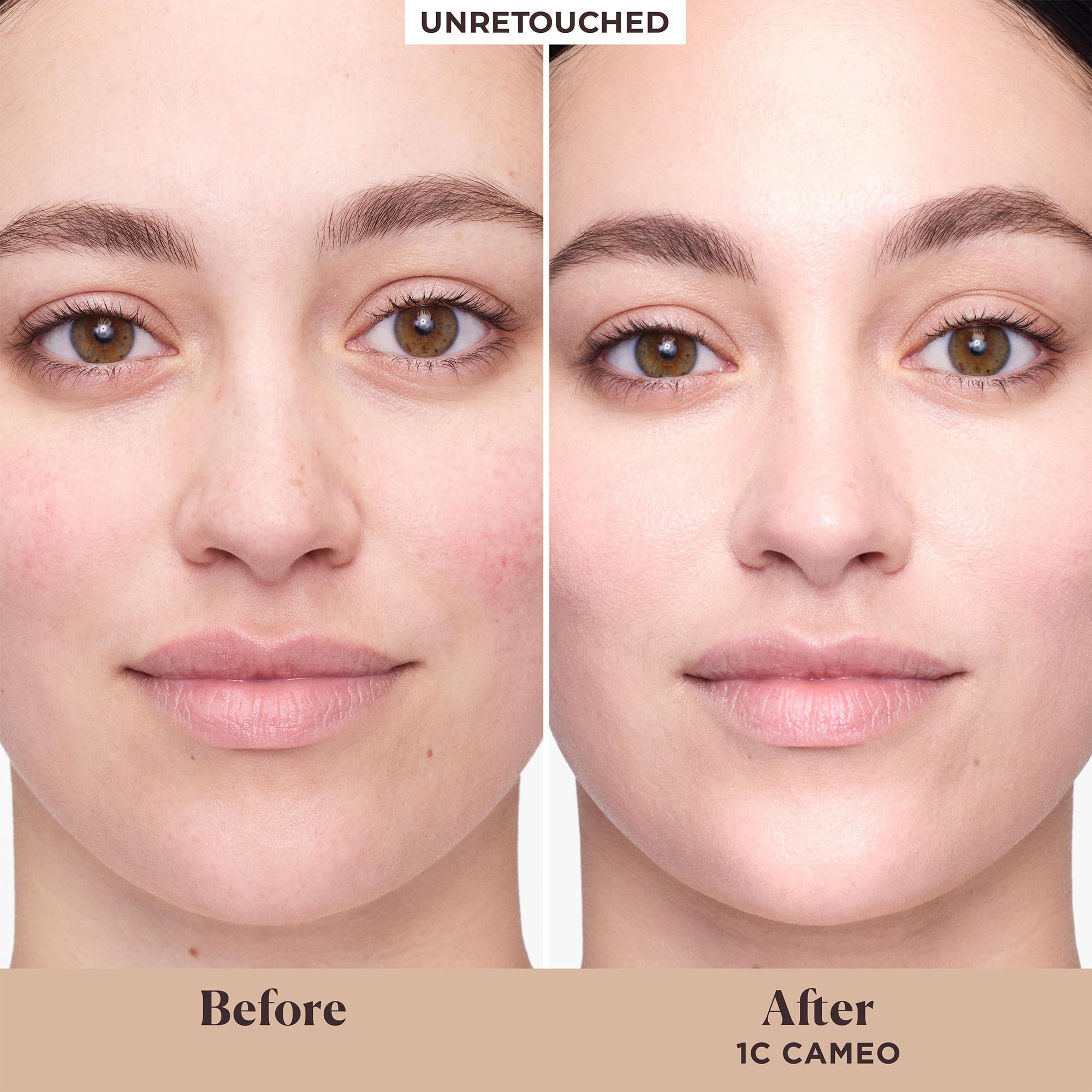 Arm swatches reveal an even, buildable color with Laura Mercier tinted moisturizer.