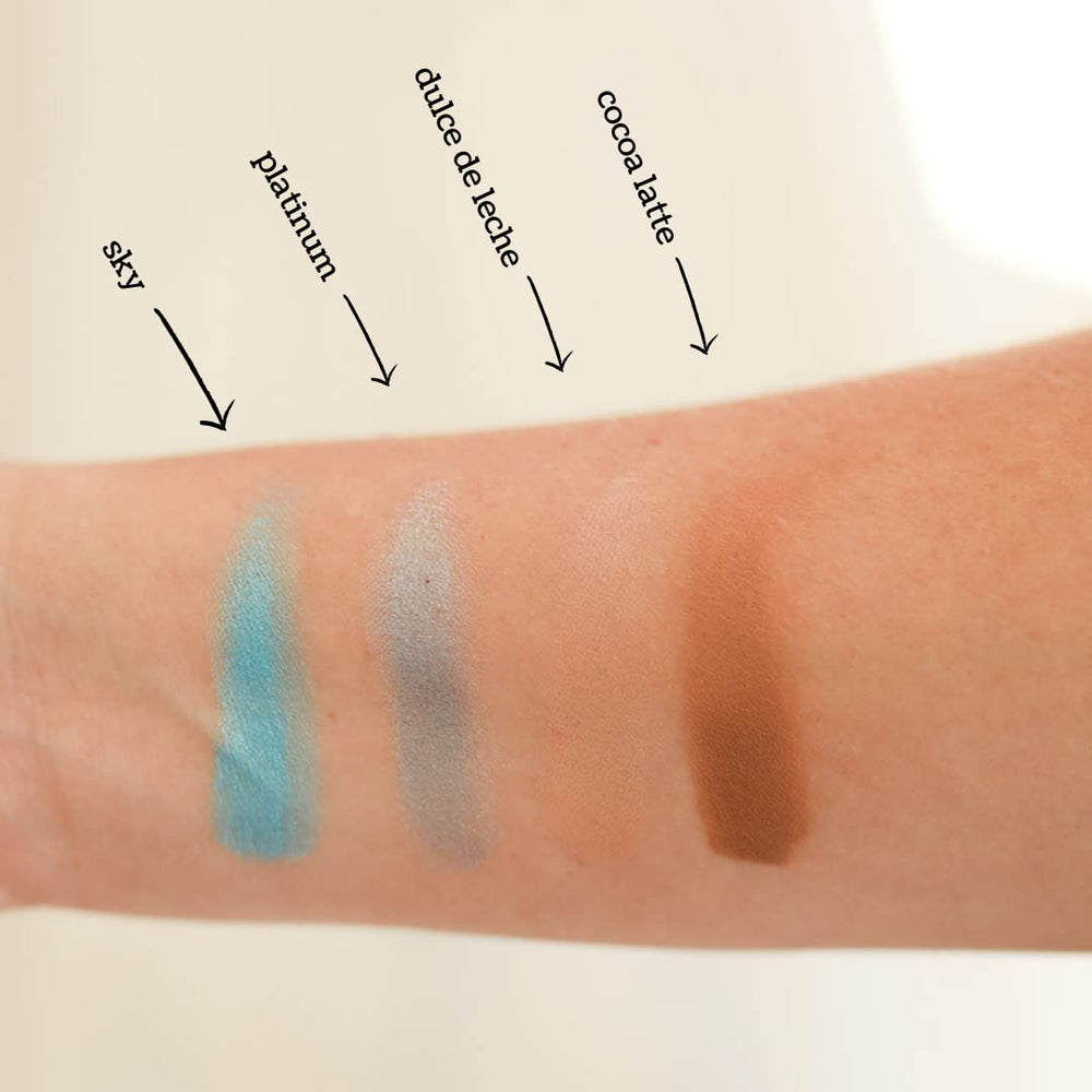 Lauren Brooke Cosmetiques Cocoa Latte Matte formula nourishes lids with natural oils.