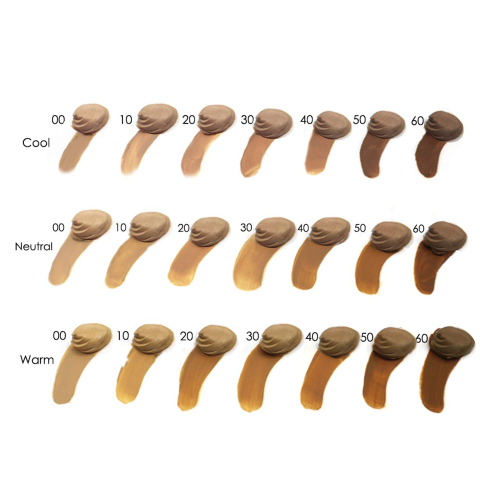 Lauren Brooke Cosmetiques Cream Foundation texture close-up, rich pigment blends evenly.