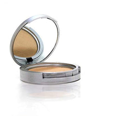 Lauren Brooke Cosmetiques pressed foundation compact open for soft natural coverage.