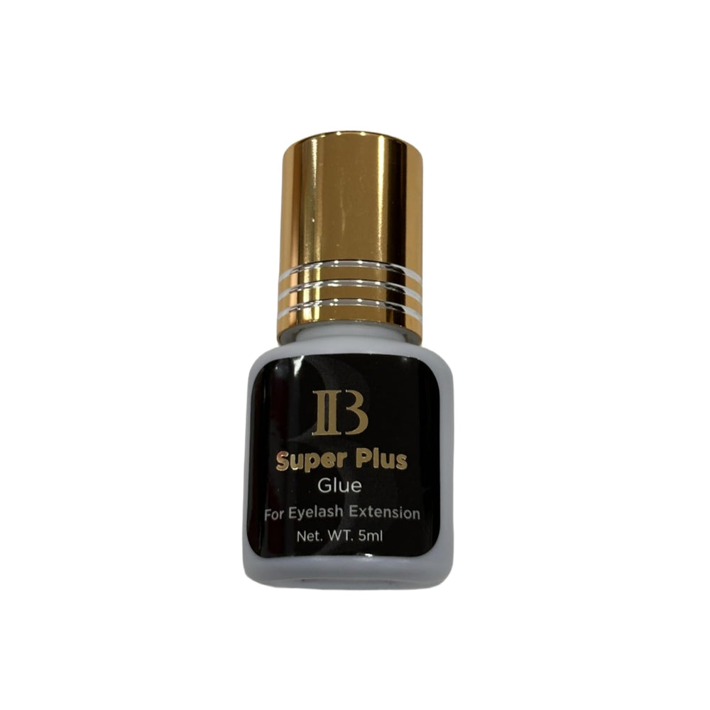 Lava Lash ibeauty Super Plus Glue 5ml bottle close-up for professional use.
