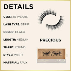 Lavaa Beauty PRECIOUS Petite Lashes handmade premium finish