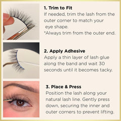 Lavaa Beauty PRECIOUS Petite Lashes reusable design for multiple wears