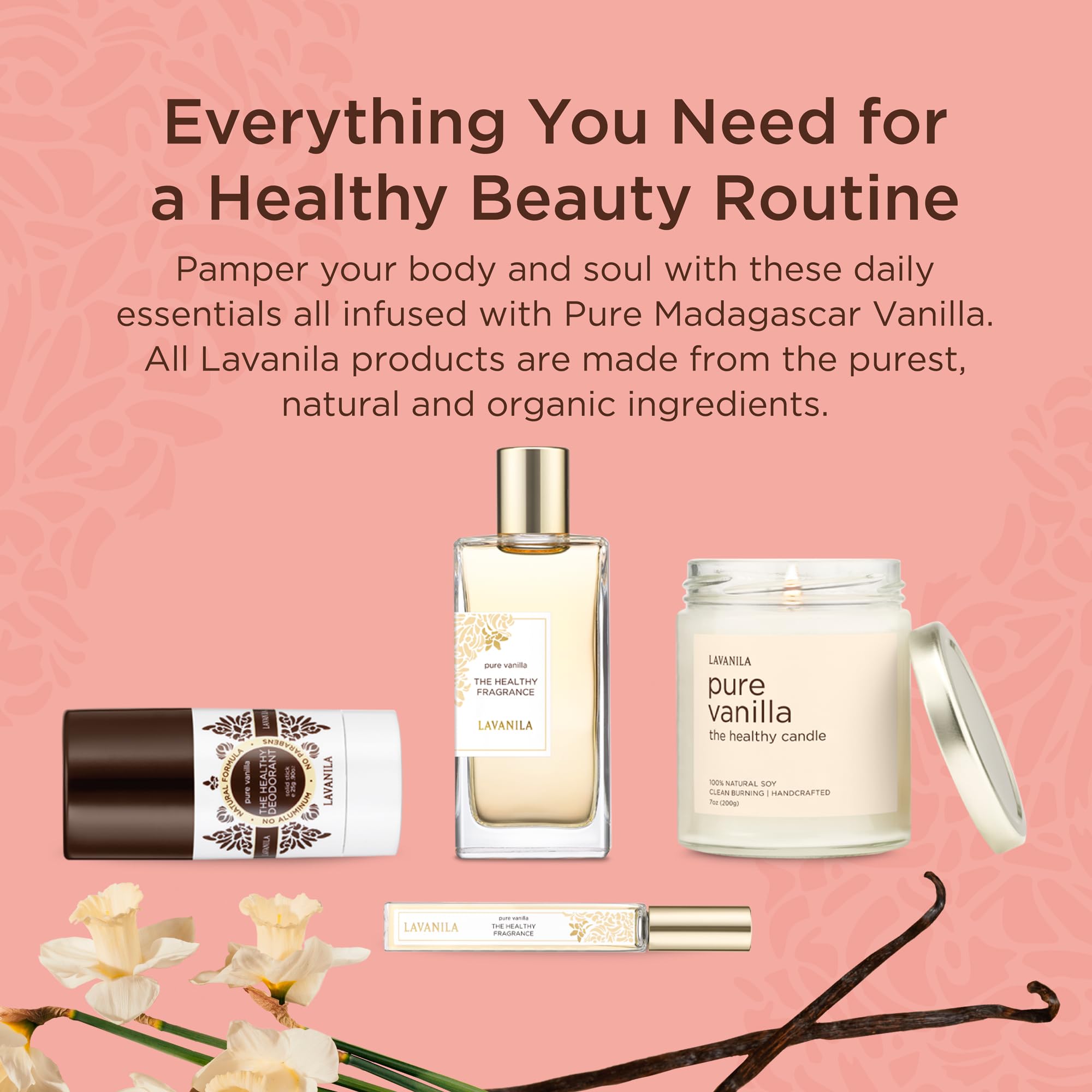 Lavanila beta-glucan odor protection label on the product