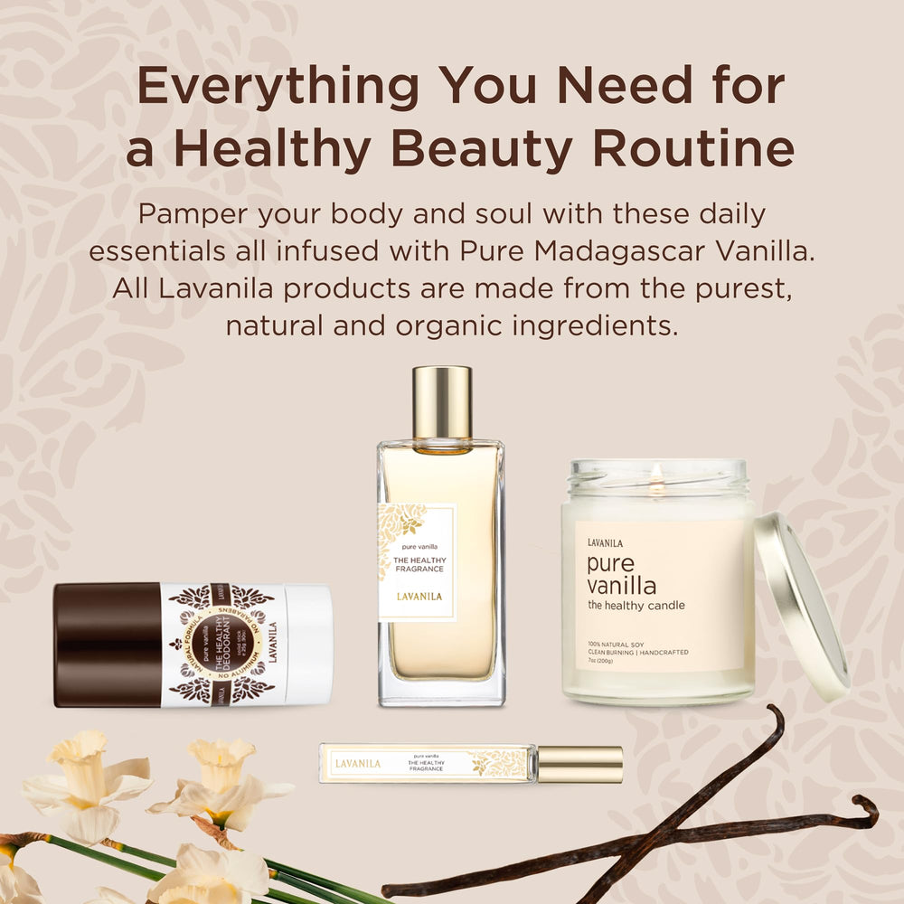 Lavanila Pure Vanilla perfume set USA-made label signals crafted quality.