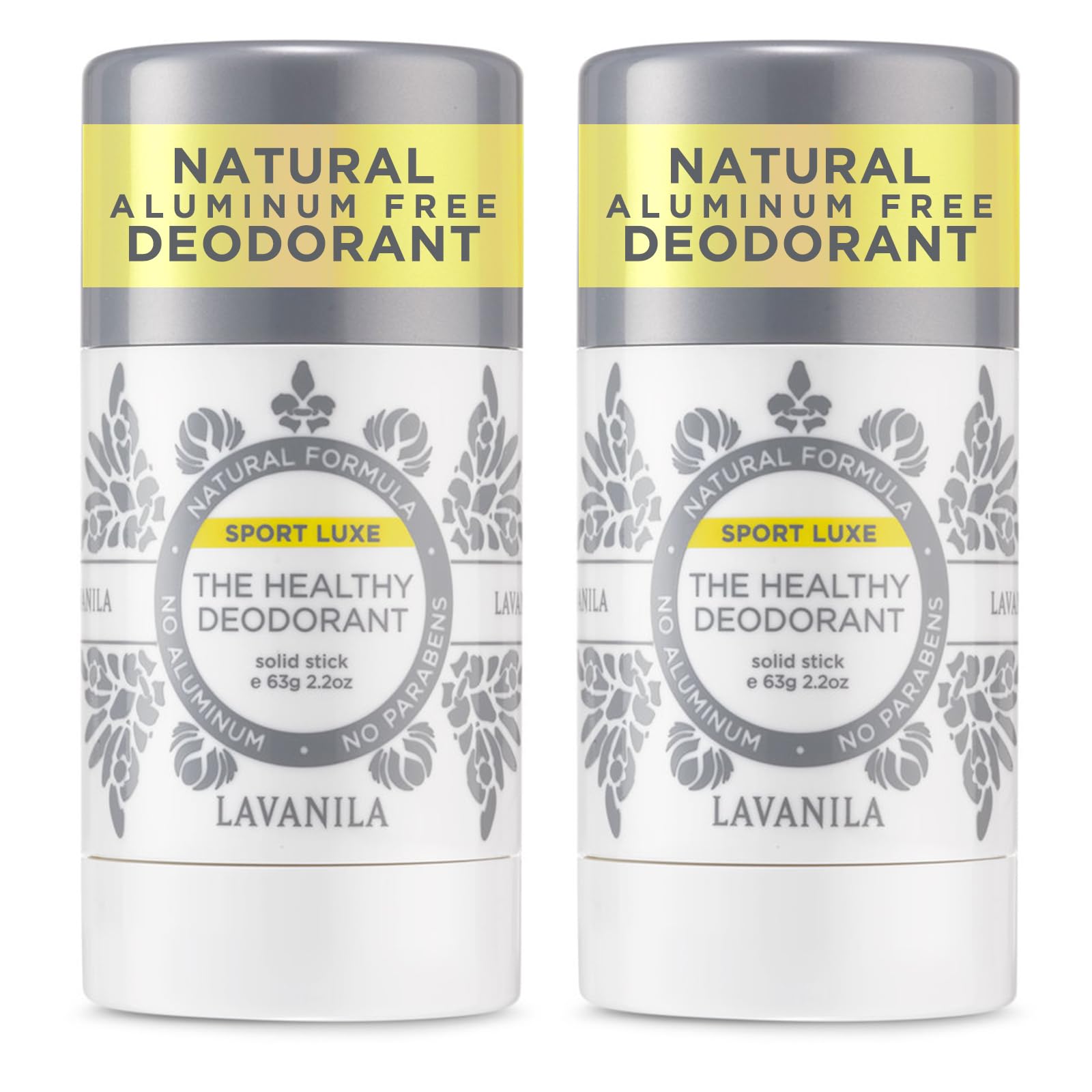 Lavanila Sport Luxe two-pack front view for day-long freshness