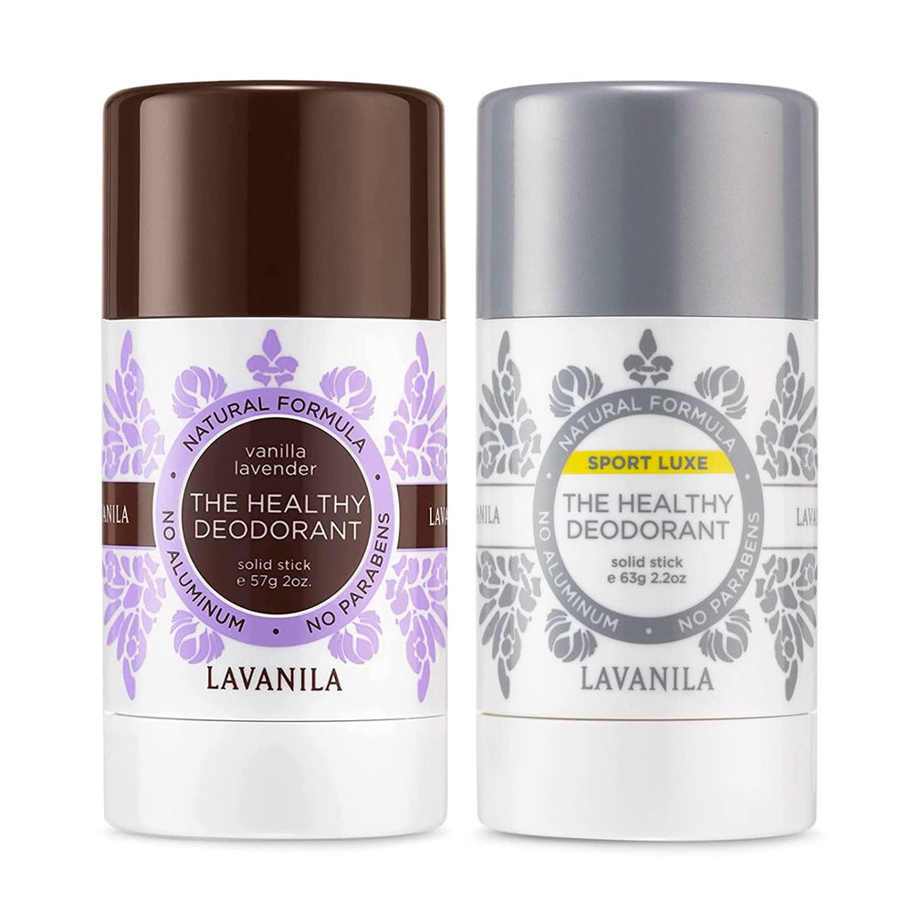 Lavanila Sport Luxe Vanilla Lavender stick with aluminum-free protection.