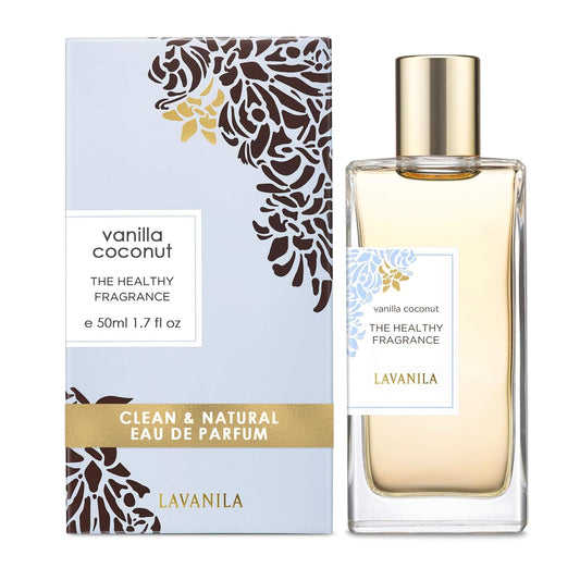 Lavanila Vanilla Coconut perfume cap highlighting warm vanilla notes and Tahitian tiare.