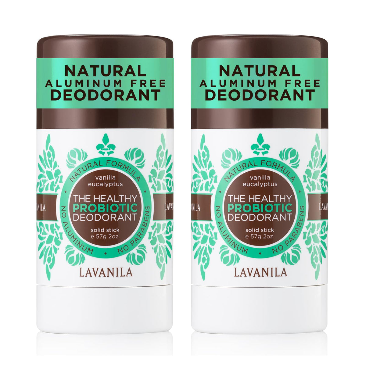 Lavanila vanilla-eucalyptus-deodorant-stick aluminum-free protection with aloe for sensitive skin.