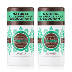 Lavanila vanilla-eucalyptus-deodorant-stick aluminum-free protection with aloe for sensitive skin.