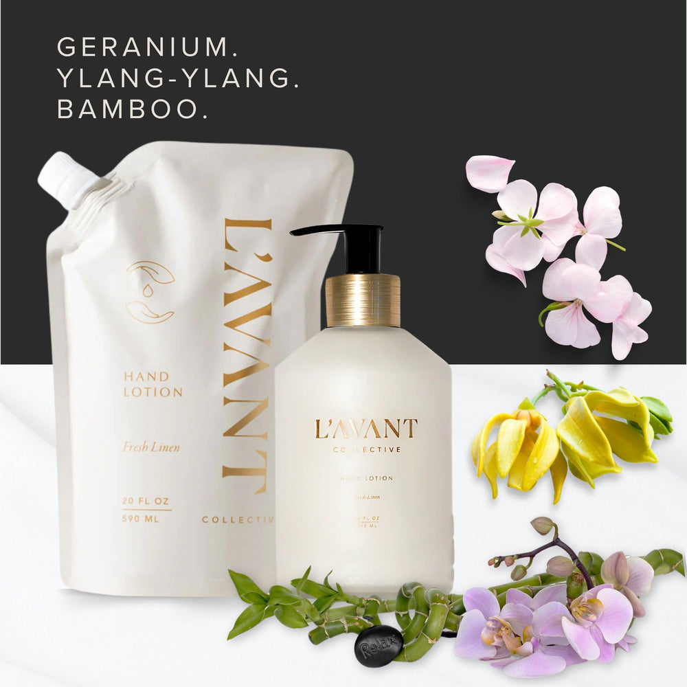 Lavant Collective Fresh Linen notes for calming routine.