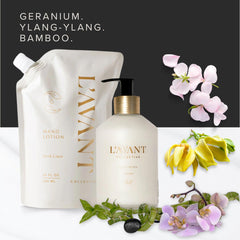 Lavant Collective Fresh Linen notes for calming routine.
