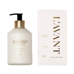 Lavant Collective Luxury Hand Lotion bottle with Fresh Linen fragrance for daily indulgence.