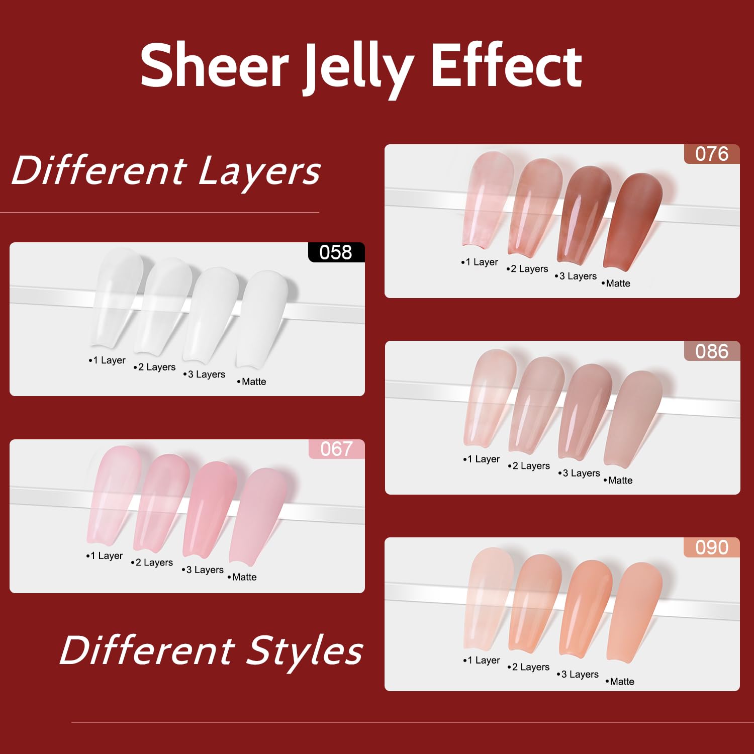 No-wipe top coats deliver glossy and matte finishes.