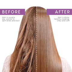 Gently forming lather of Lavenluv Stay conditioner on hair strands