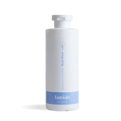 Lavido natural Bulgarian lavender body wash bottle for rejuvenating cleanse and aromatic freshness.