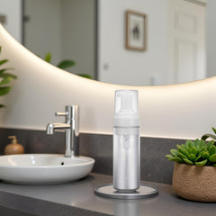 Lavien bottle closeup showing alcohol-free formula for sensitive skin