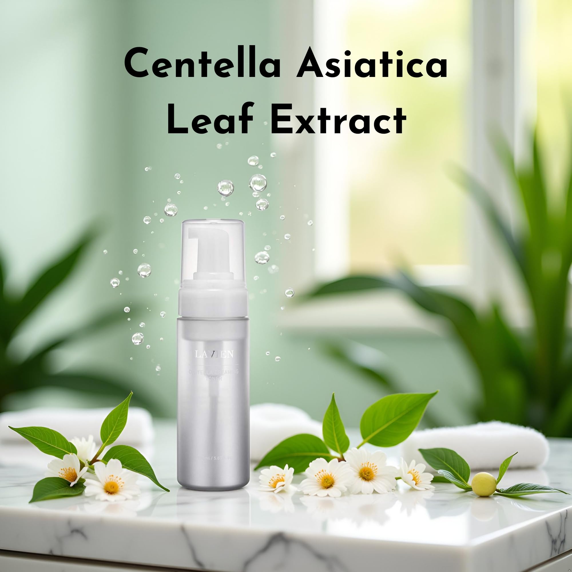 Bubble texture detail demonstrates gentle exfoliation and texture refinement