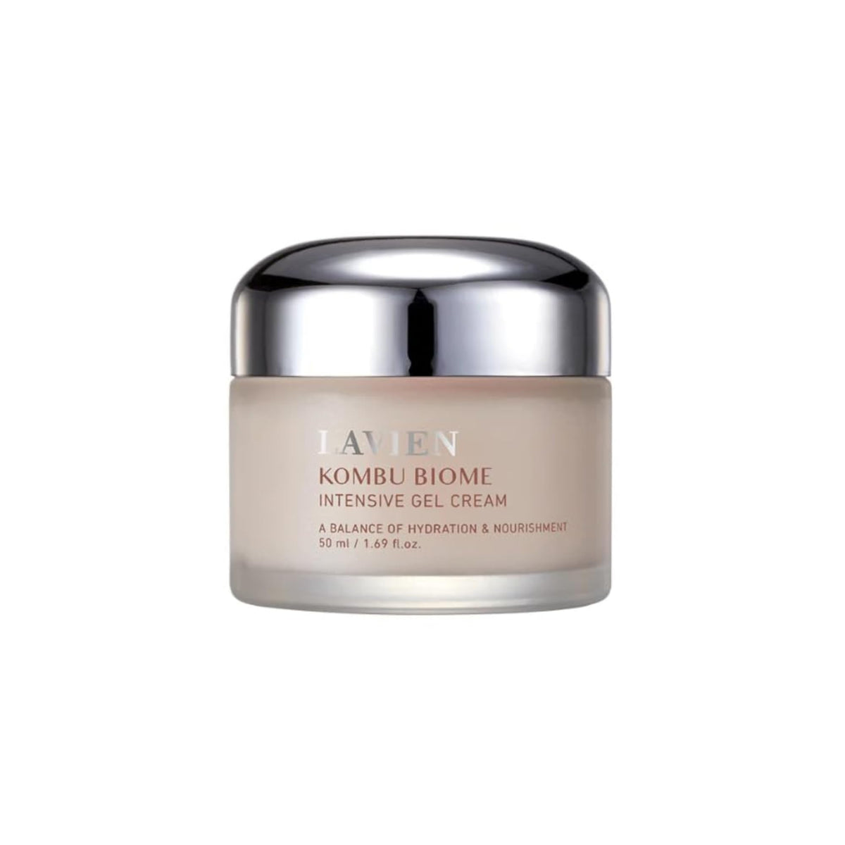 LAVIEN Kombu Biome Intensive Gel Cream tube closeup showing rich hydration