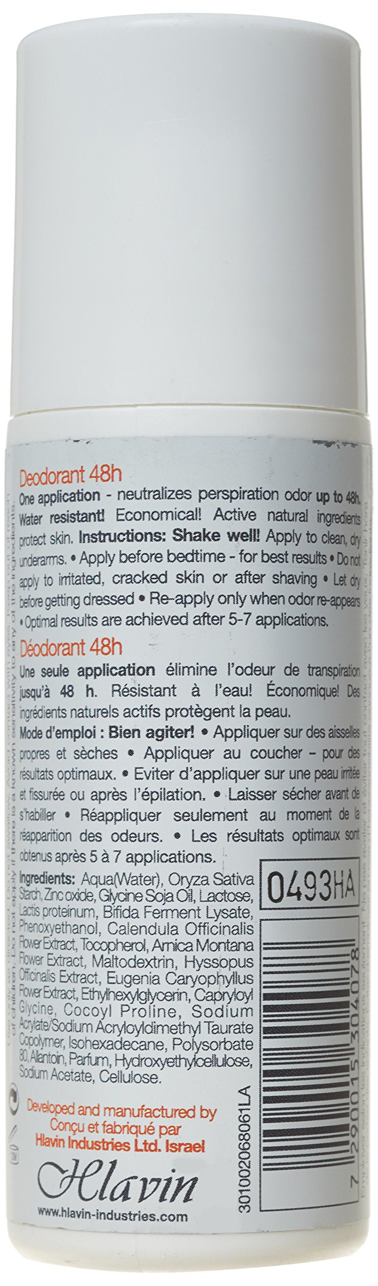 Lavilin 48h Sport Roll-On application demonstrates smooth glide and easy reapplication
