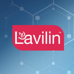 Lavilin label highlights alcohol-free and aluminium-free formula.