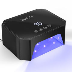 Lavinda 54W UV LED Nail Lamp front view for quick gel cures at home and salon.