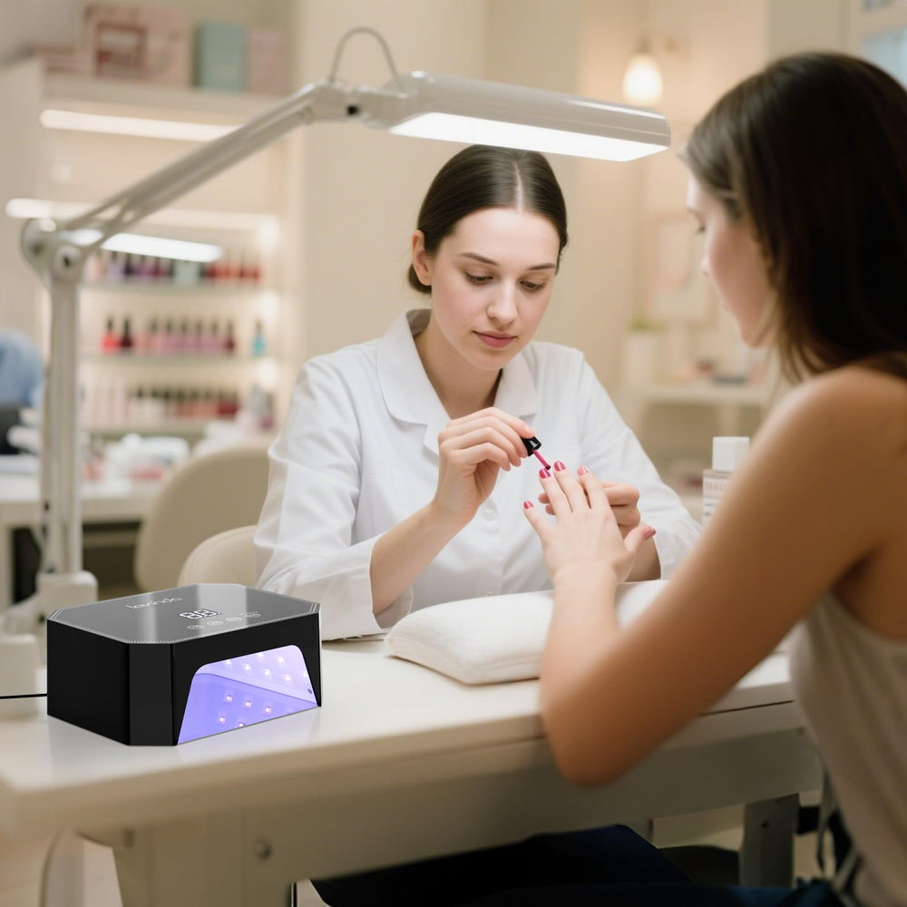 Lavinda wide light coverage for even curing across nails.